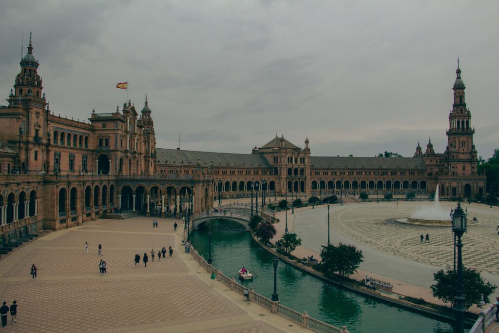 plaza de spania in sevilla spain